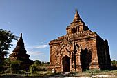 Bagan Myanmar. Cluster of red brick temples near Min myaw yaza  